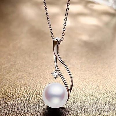 Sterling Parelketting Voor Vrouwen Luxe Parels Kettingen Koreaanse Sieraden Cadeaus beige
