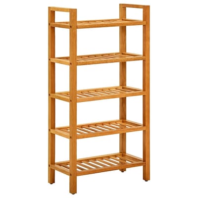 vidaXL - Schoenenrek - met - 5 - schappen - 50x27x100 - cm - massief - eikenhout