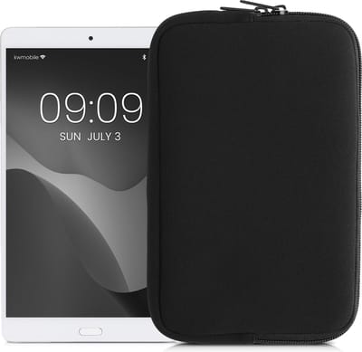 kwmobile universele tablet hoes - Stevige stijlvolle hoes voor tablets - Neopreen tablet sleeve - geschikt voor 8"-8,4" Tablet - zwart