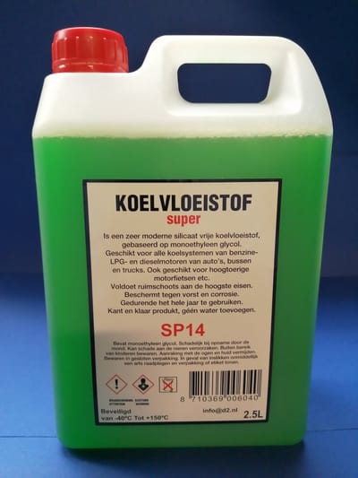 Koelvloeistof SP14 (Longlife) 2,5Ltr. -40 graden