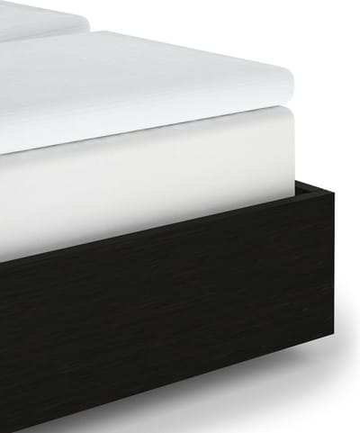 Heckettlane White Hoeslaken Elementi-Split-Topper 160x200 cm, gemaakt van 100% Katoen-Satijn
