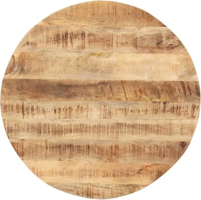 Houten Tafelblad - Ronde Houten Plaat - Tafel Vernieuwen - Massief Mangohout - Diameter 40cm