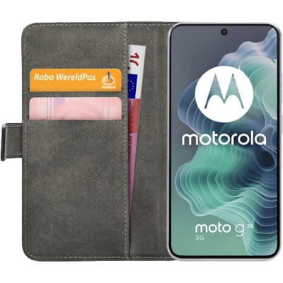 Mobilize Motorola Moto G35 Portemonnee Hoesje Zwart