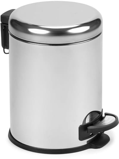Pedalemmer Badkamer 5 Liter met Zacht Sluitende Deksel - Hygiënisch en Uitneembare Binnenemmer
