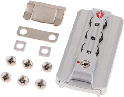 Allecto - TSA Veiligheidscodeslot - Combinatieslot - Aluminium - Kofferslot - Modieus - 3 Digit Code - Geschikt voor - Zwart - Reisbagage