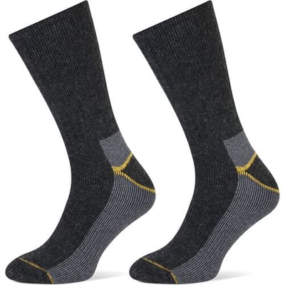 STAPP [yellow] - Thermo Herensokken - 2-Pack - Maat 39/42 - Antraciet Melange