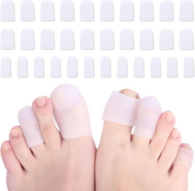 32 Stuks Siliconen Teenbeschermers voor Mannen en Vrouwen, Verminder Wrijving en Blaren, Ideaal voor Hardlopen en Wandelen, Geschikt voor Grote en Kleine Teennagels