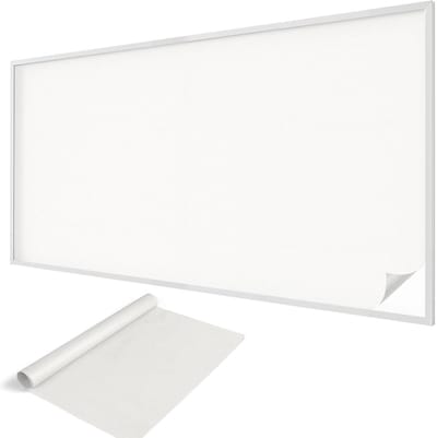 Wallfluent Glas in Lood Raamfolie - Delicaat wit Glas in Lood Folie - 200x100 cm - Wit Plakfolie Raam Glas in Lood - Decoratieve Plakfolie Glas in Lood - Voor de woonkamer, voor het kantoor, voor de hal - Glas in Lood Folie voor Raam