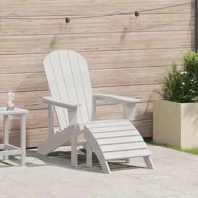 vidaXL Adirondack-stoel Wit 82 x 74 x 92 cm HDPE