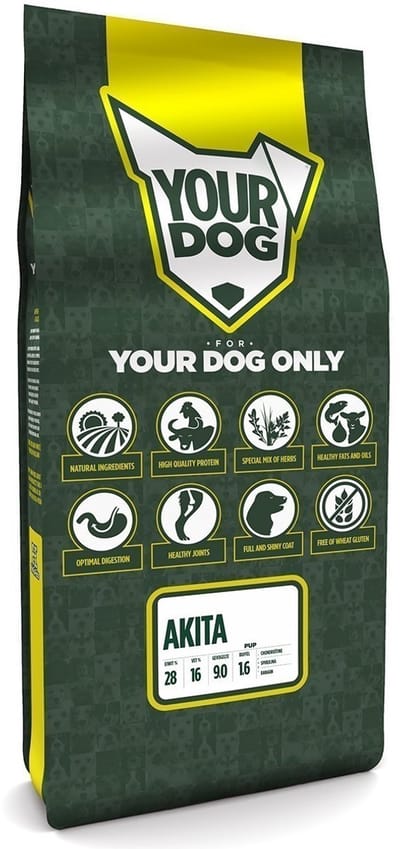 Yourdog Akita Rasspecifiek Puppy Hondenvoer 12kg | Hondenbrokken