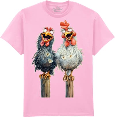 Gekke Kippen Friendly Chickens The Coloured House T-shirt M