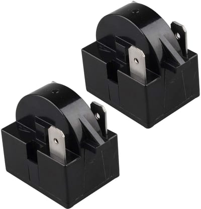 Startrelais PTC - Koelkast Onderdeel - Compressor Starten - 3 Pin Ontwerp - 32x29x21.5mm - Zwart