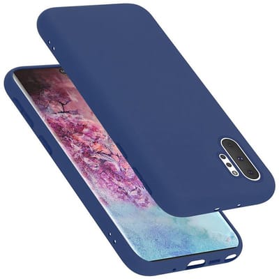 Cadorabo Hoesje geschikt voor Samsung Galaxy NOTE 10 PLUS in LIQUID BLAUW - Beschermhoes gemaakt van flexibel TPU silicone Case Cover
