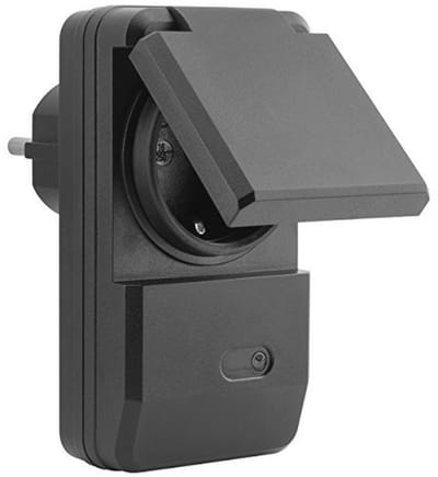 Draadloze Stopcontactset voor Buitenshuis, Oplaadbare Extensie met IP44 Bescherming