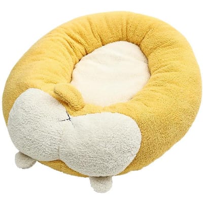 50/60/70cm,Lit en Forme de Corgi pour Chien Chat,Chenil Doux pour Animaux,Nid Mignon pour Chat,Panier Canapé pour Chiens,Tapis de Couchage pour Chiot,Accessoires pour Animaux M 60X50X15CM