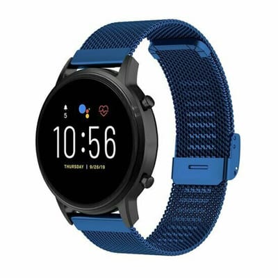 By Qubix - Milanese bandje met klemsluiting - Donkerblauw - geschikt voor Huawei Watch GT 6 / GT 7 / GT 6 pro / GT 7 pro - 46mm