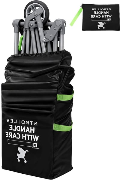 Draagtas voor Kinderwagens en Autostoelen, Beschermende Tas voor Vliegtuigen, Ideaal voor Reizen met Baby's en Peuters, Kinderwagenaccessoires en Babybenodigdheden