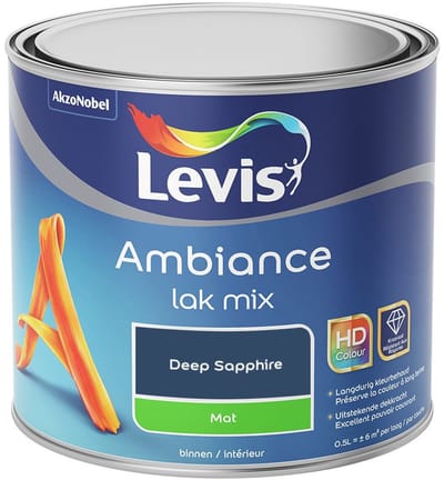 Levis - Ambiance Lak Mat Mix - Deep Sapphire - Mengverf - 0,5 L