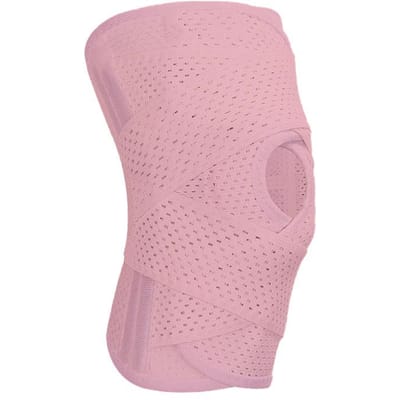Meniscus Kniebeschermers Mannen en Vrouwen Hardlopen Dunne Knieblessure Patella Gewricht Meniscus Beschermhoes roze