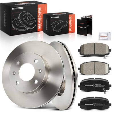 Frankberg 2x remschijven 4x remblokken vooras voor Hyundai
