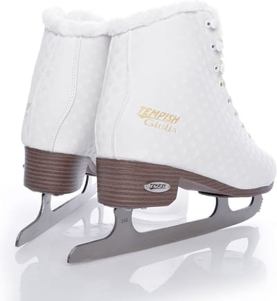 Tempish – Giulia – Kunstschaatsen – Schaatsen Dames – Wit – Stevige Enkelsteun & RVS Kunstschaatsijzer – Maat EU 37