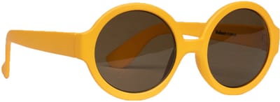 Melleson Eyewear - Kinderzonnebril Lenny 3-7 jaar - Oranje - Geel - 100% UV-A en UV-B Bescherming - Inclusief Microvezel Pouch - Zonder brillenkoker