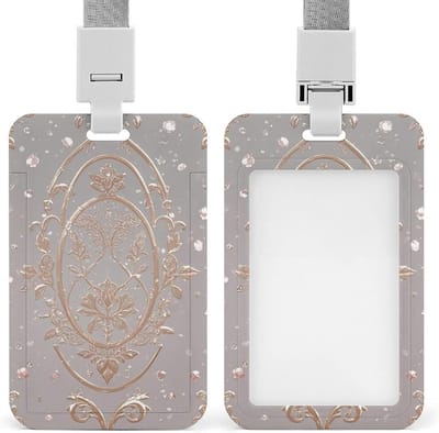 Badgehouder Verticale - Kaarthouder Naam Tag - Identificatie Tonen - Lichtgevend in Donker - 2x3.4 Inch Kaart - Wit