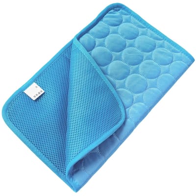 Tapis de Refroidissement Extra Large pour Chien Coussinet Rafraîchissant pour Animaux Respirant Été Coussin Glacé pour Animaux pour Chiens Chats Bleu XL 100x70cm XL 100x70cm bleu