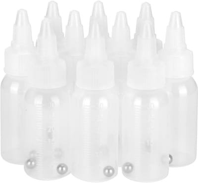 Dailygoods- Verffles 30 Ml - Lege Verffles - Airbrush Verffles - Plastic Container - Duurzaam PP-Materiaal - Schaalverdeling - Verfcontainer
