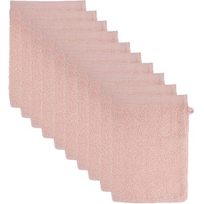 The One Towelling Washandjes - 15x21 cm - 10 stuks - Hotelkwaliteit - 500 g/m² - 100% Gekamd katoen - Salmon