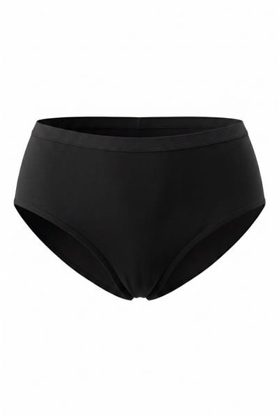 Ulla Popken - Dames - Midislips 2-pack Superfine - Zwart - Maat 42+