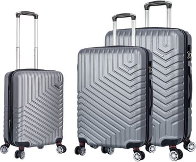 Madisson - kofferset - 3 stuks - Reiskoffer met 4 wielen - grijs
