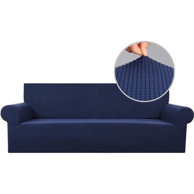Super Stretch Bankhoes 1-delige Slipcover Meubelbeschermer Hond Huisdier Kindvriendelijk Wasbaar Afneembaar Jacquard Stof voor Thuis 1-Seater 90-140CM