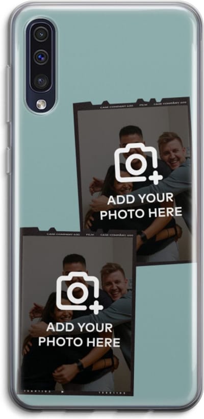 Gepersonaliseerd - Case Company® - Hoesje geschikt voor Samsung Galaxy A50 hoesje - Polaroid Zwart - Soft Cover Telefoonhoesje - Bescherming aan alle Kanten en Schermrand