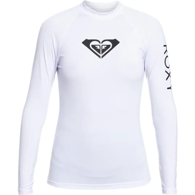 Roxy - UV Rashguard voor dames - Whole Hearted - Longsleeve - Bright White - maat XL (42)