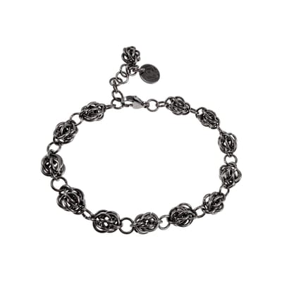 Armband Dames - Gepolijst RVS - Handgemaakt - Knooparmband - Verstelbaar 16cm tot 20cm
