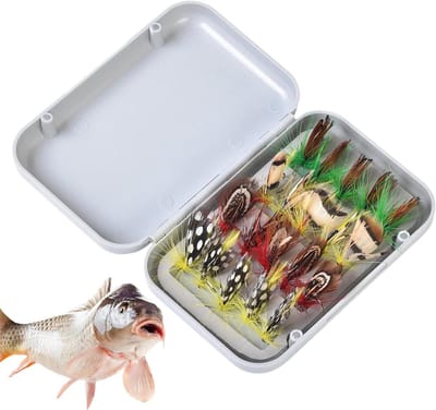 Vliegenaas Set - Kunstaas Vissen - Forel Vangen - Realistische Imitatie - Tot 100 stuks - Multicolor