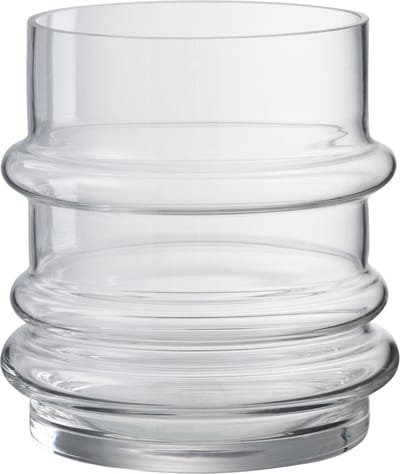 J-Line vaas Band - glas - transparant - small - Ø 15 cm