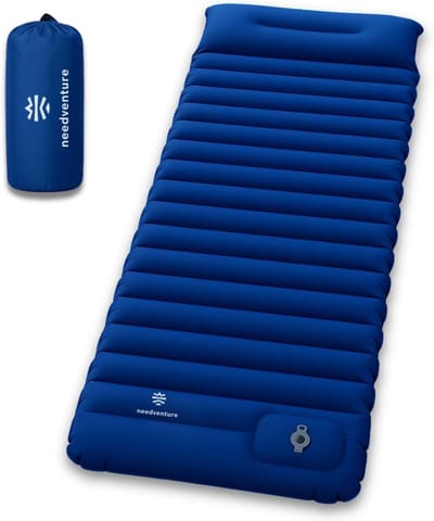 Thijox - 10CM Zelfopblazende Slaapmat - Lichtgewicht & Compact Camping Matras met Voetpomp - Opvouwbaar Luchtbed voor 1 Persoon - Ideaal voor Kamperen