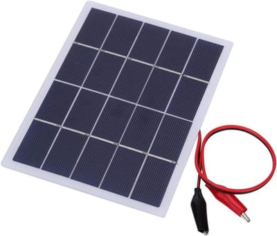 Mini Zonnepaneel - Draagbare Solar Charger - Energie Opwekken - Hoge Conversie - 170x130mm - Zwart