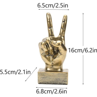 Gebaar Karakter Vinger Ornament Huis Woonkamer Kantoor Bureau Decoratie