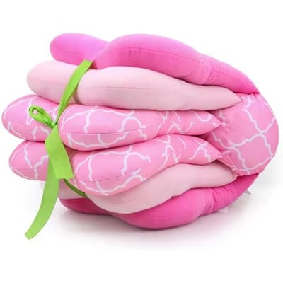 Coussin d'allaitement pour bébé Support de biberon Coussin d'allaitement multifonctionnel Housse d'allaitement pour nourrisson Coussin d'allaitement Soins pour bébé rose