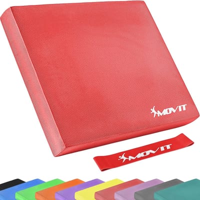 MOVIT® Balance Pad - Balanskussen - Yoga - Pilates - Meditatie - Rood