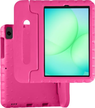 Hoesje Geschikt voor Samsung Galaxy Tab A11 / A9 - Kinderhoes Shockproof Bumper - Kidsproof Case - Tablet Hoes - Kinder Hoes Cover - Roze