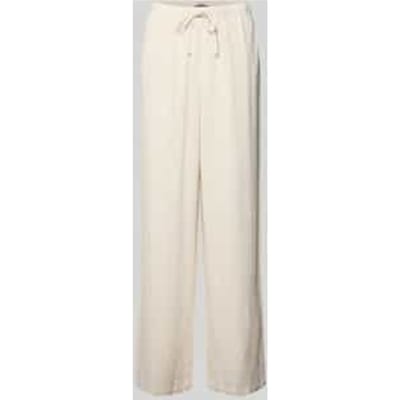 loose fit wijdte broek van mix van viscose en linnen model 'SIESTA'
