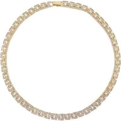 Behave – Ketting – Bicolor – Goudkleurig Zilverkleurig – Elegant – Tijdloos – 41 cm