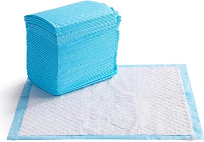 Trainingspads honden puppies lekvrij design sneldrogend oppervlak 50 stuks blauw wit