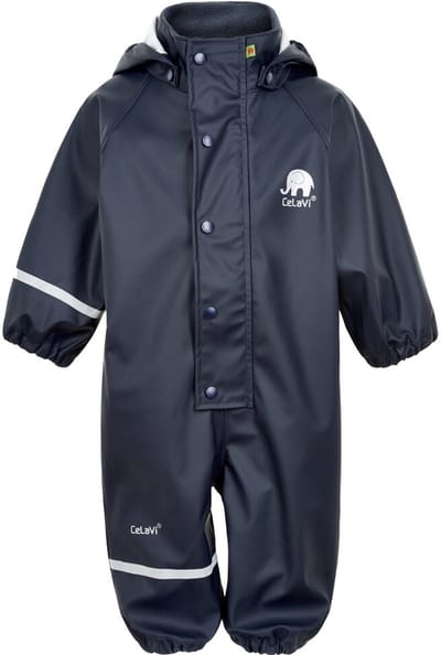 CeLaVi - Regenoverall voor kinderen - Dark Navy - maat 70 (72-80cm)