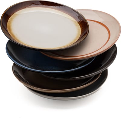 Kade 171 Earth ontbijtborden 6 stuks 22 cm - aardewerk meerkleurig