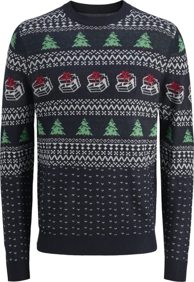 JACK&JONES - JJXMAS ANDREW KNIT CREW NECK - Heren - Gebreide truien